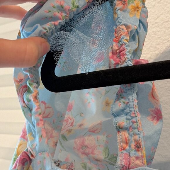 NEW House of CB Tallulah Blue Floral Midi Dress XS - NWOT - Picture 3 of 6